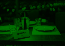  reserved dinner table